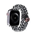 สายรัดนาฬิกาสร้อยข้อมือไข่มุกสองแถว สำหรับ Apple Watch Series 5 44 มม., สำหรับ Apple Watch Series 5 40 มม., สำหรับ Apple Watch Series 4 44 มม., สำหรับ Apple Watch Series 4 40 มม., สำหรับ Apple Watch Series 3 38 มม., สำหรับ Apple Watch Series 3 42 มม.