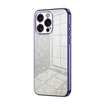 เคสโทรศัพท์เคลือบผงกลิตเตอร์ไล่ระดับสีแบบชุบไฟฟ้า สำหรับ iPhone 16 Pro, สำหรับ iPhone 16 Plus, สำหรับ iPhone 16, สำหรับ iPhone 15 Pro Max, สำหรับ iPhone 15 Pro, สำหรับ iPhone 15 Plus