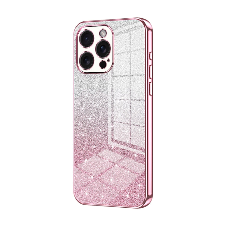 เคสโทรศัพท์เคลือบผงกลิตเตอร์ไล่ระดับสีแบบชุบไฟฟ้า สำหรับ iPhone 16 Pro, สำหรับ iPhone 16 Plus, สำหรับ iPhone 16, สำหรับ iPhone 15 Pro Max, สำหรับ iPhone 15 Pro, สำหรับ iPhone 15 Plus