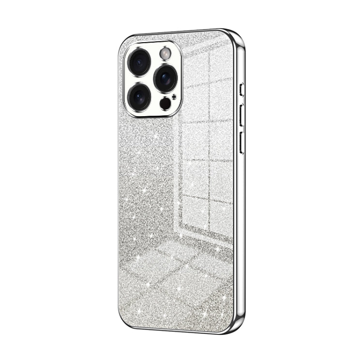 เคสโทรศัพท์เคลือบผงกลิตเตอร์ไล่ระดับสีแบบชุบไฟฟ้า สำหรับ iPhone 16 Pro, สำหรับ iPhone 16 Plus, สำหรับ iPhone 16, สำหรับ iPhone 15 Pro Max, สำหรับ iPhone 15 Pro, สำหรับ iPhone 15 Plus