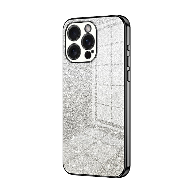 เคสโทรศัพท์เคลือบผงกลิตเตอร์ไล่ระดับสีแบบชุบไฟฟ้า สำหรับ iPhone 16 Pro, สำหรับ iPhone 16 Plus, สำหรับ iPhone 16, สำหรับ iPhone 15 Pro Max, สำหรับ iPhone 15 Pro, สำหรับ iPhone 15 Plus