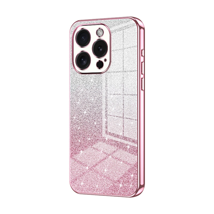 เคสโทรศัพท์เคลือบผงกลิตเตอร์ไล่ระดับสีแบบชุบไฟฟ้า สำหรับ iPhone 16 Pro, สำหรับ iPhone 16 Plus, สำหรับ iPhone 16, สำหรับ iPhone 15 Pro Max, สำหรับ iPhone 15 Pro, สำหรับ iPhone 15 Plus