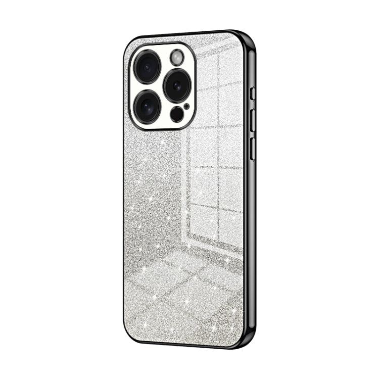เคสโทรศัพท์เคลือบผงกลิตเตอร์ไล่ระดับสีแบบชุบไฟฟ้า สำหรับ iPhone 16 Pro, สำหรับ iPhone 16 Plus, สำหรับ iPhone 16, สำหรับ iPhone 15 Pro Max, สำหรับ iPhone 15 Pro, สำหรับ iPhone 15 Plus