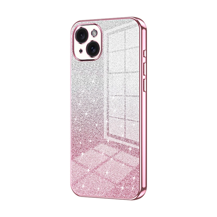 เคสโทรศัพท์เคลือบผงกลิตเตอร์ไล่ระดับสีแบบชุบไฟฟ้า สำหรับ iPhone 16 Pro, สำหรับ iPhone 16 Plus, สำหรับ iPhone 16, สำหรับ iPhone 15 Pro Max, สำหรับ iPhone 15 Pro, สำหรับ iPhone 15 Plus