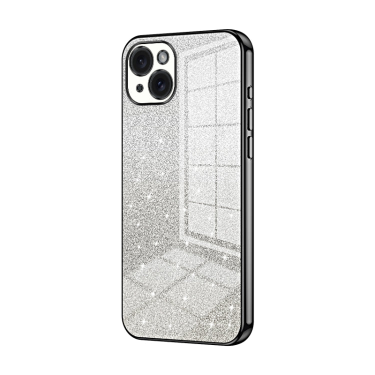 เคสโทรศัพท์เคลือบผงกลิตเตอร์ไล่ระดับสีแบบชุบไฟฟ้า สำหรับ iPhone 16 Pro, สำหรับ iPhone 16 Plus, สำหรับ iPhone 16, สำหรับ iPhone 15 Pro Max, สำหรับ iPhone 15 Pro, สำหรับ iPhone 15 Plus