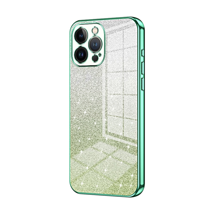 เคสโทรศัพท์เคลือบไฟฟ้ากลิตเตอร์ไล่ระดับสี สำหรับ iPhone 11 Pro Max, สำหรับ iPhone 11, สำหรับ iPhone 11 Pro, สำหรับ iPhone X / XS, สำหรับ iPhone XR, สำหรับ iPhone XS Max