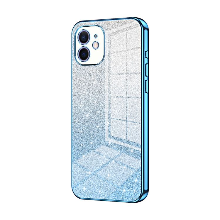 เคสโทรศัพท์เคลือบไฟฟ้ากลิตเตอร์ไล่ระดับสี สำหรับ iPhone 11 Pro Max, สำหรับ iPhone 11, สำหรับ iPhone 11 Pro, สำหรับ iPhone X / XS, สำหรับ iPhone XR, สำหรับ iPhone XS Max