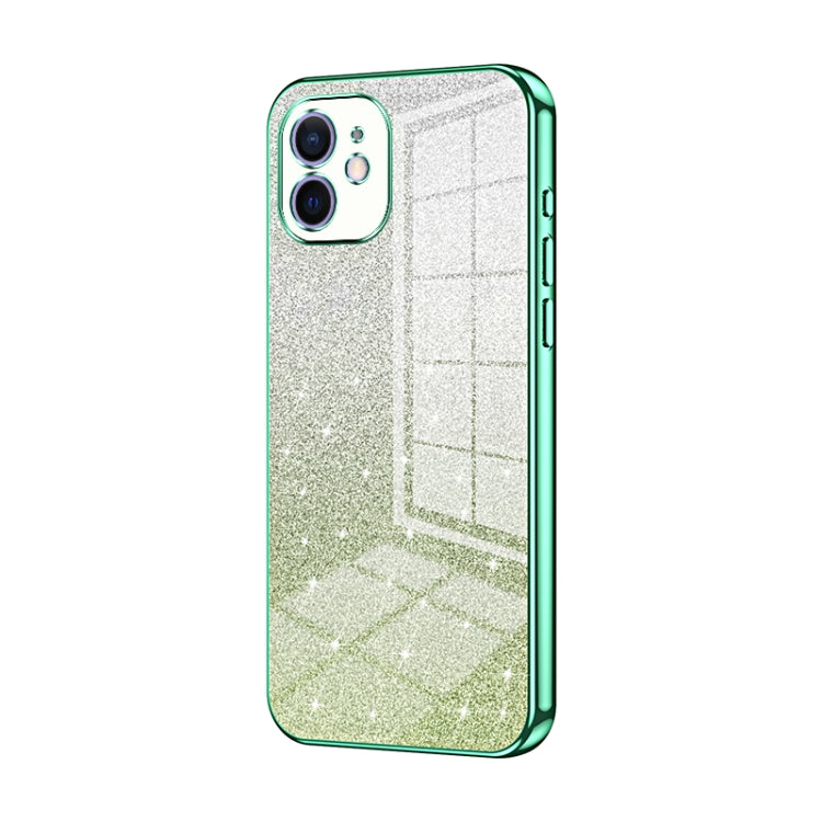 เคสโทรศัพท์เคลือบไฟฟ้ากลิตเตอร์ไล่ระดับสี สำหรับ iPhone 11 Pro Max, สำหรับ iPhone 11, สำหรับ iPhone 11 Pro, สำหรับ iPhone X / XS, สำหรับ iPhone XR, สำหรับ iPhone XS Max