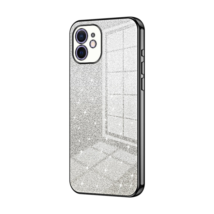 เคสโทรศัพท์เคลือบไฟฟ้ากลิตเตอร์ไล่ระดับสี สำหรับ iPhone 11 Pro Max, สำหรับ iPhone 11, สำหรับ iPhone 11 Pro, สำหรับ iPhone X / XS, สำหรับ iPhone XR, สำหรับ iPhone XS Max
