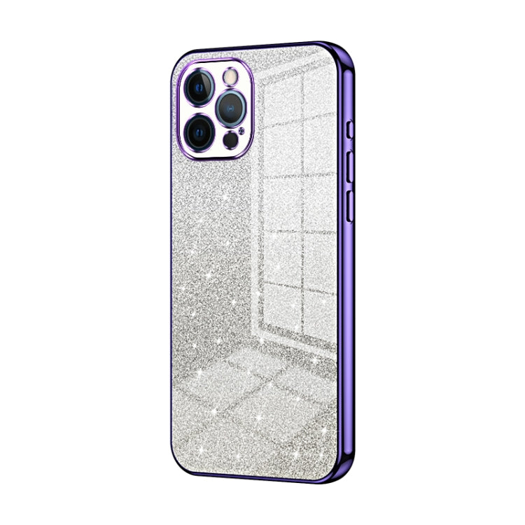 เคสโทรศัพท์เคลือบไฟฟ้ากลิตเตอร์ไล่ระดับสี สำหรับ iPhone 11 Pro Max, สำหรับ iPhone 11, สำหรับ iPhone 11 Pro, สำหรับ iPhone X / XS, สำหรับ iPhone XR, สำหรับ iPhone XS Max