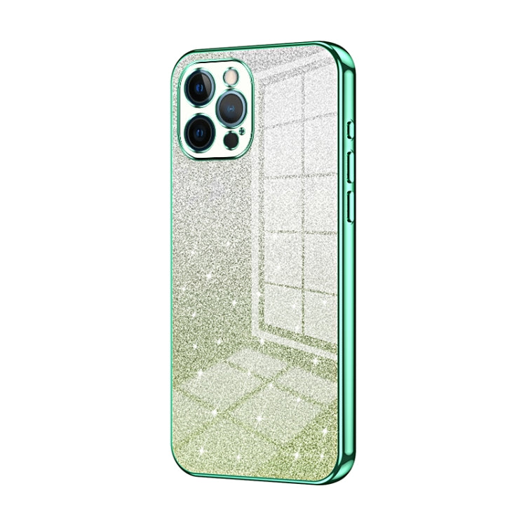 เคสโทรศัพท์เคลือบไฟฟ้ากลิตเตอร์ไล่ระดับสี สำหรับ iPhone 11 Pro Max, สำหรับ iPhone 11, สำหรับ iPhone 11 Pro, สำหรับ iPhone X / XS, สำหรับ iPhone XR, สำหรับ iPhone XS Max