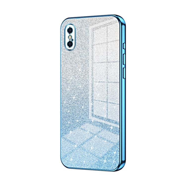เคสโทรศัพท์เคลือบไฟฟ้ากลิตเตอร์ไล่ระดับสี สำหรับ iPhone 11 Pro Max, สำหรับ iPhone 11, สำหรับ iPhone 11 Pro, สำหรับ iPhone X / XS, สำหรับ iPhone XR, สำหรับ iPhone XS Max
