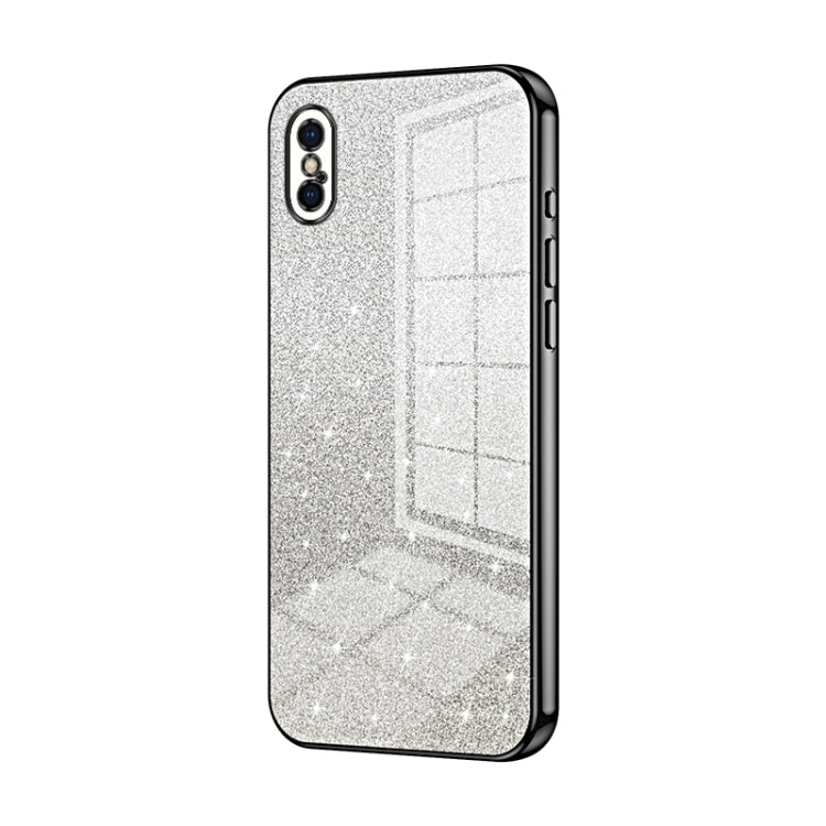 เคสโทรศัพท์เคลือบไฟฟ้ากลิตเตอร์ไล่ระดับสี สำหรับ iPhone 11 Pro Max, สำหรับ iPhone 11, สำหรับ iPhone 11 Pro, สำหรับ iPhone X / XS, สำหรับ iPhone XR, สำหรับ iPhone XS Max