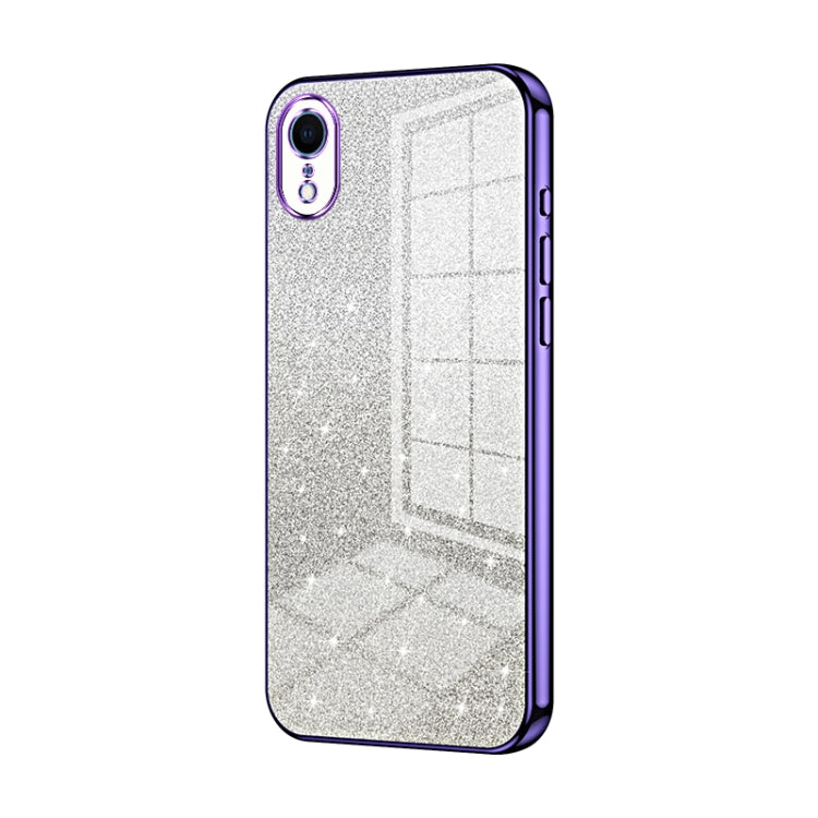 เคสโทรศัพท์เคลือบไฟฟ้ากลิตเตอร์ไล่ระดับสี สำหรับ iPhone 11 Pro Max, สำหรับ iPhone 11, สำหรับ iPhone 11 Pro, สำหรับ iPhone X / XS, สำหรับ iPhone XR, สำหรับ iPhone XS Max