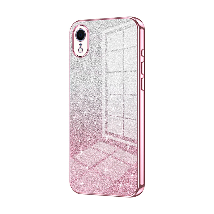 เคสโทรศัพท์เคลือบไฟฟ้ากลิตเตอร์ไล่ระดับสี สำหรับ iPhone 11 Pro Max, สำหรับ iPhone 11, สำหรับ iPhone 11 Pro, สำหรับ iPhone X / XS, สำหรับ iPhone XR, สำหรับ iPhone XS Max