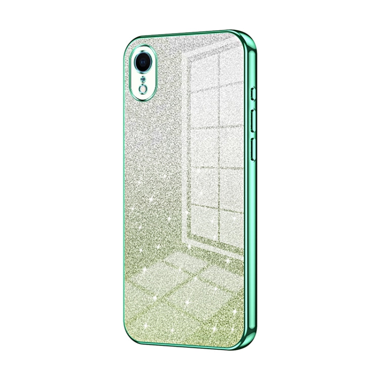 เคสโทรศัพท์เคลือบไฟฟ้ากลิตเตอร์ไล่ระดับสี สำหรับ iPhone 11 Pro Max, สำหรับ iPhone 11, สำหรับ iPhone 11 Pro, สำหรับ iPhone X / XS, สำหรับ iPhone XR, สำหรับ iPhone XS Max