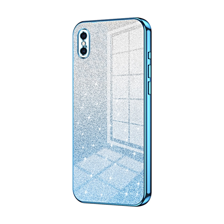 เคสโทรศัพท์เคลือบไฟฟ้ากลิตเตอร์ไล่ระดับสี สำหรับ iPhone 11 Pro Max, สำหรับ iPhone 11, สำหรับ iPhone 11 Pro, สำหรับ iPhone X / XS, สำหรับ iPhone XR, สำหรับ iPhone XS Max