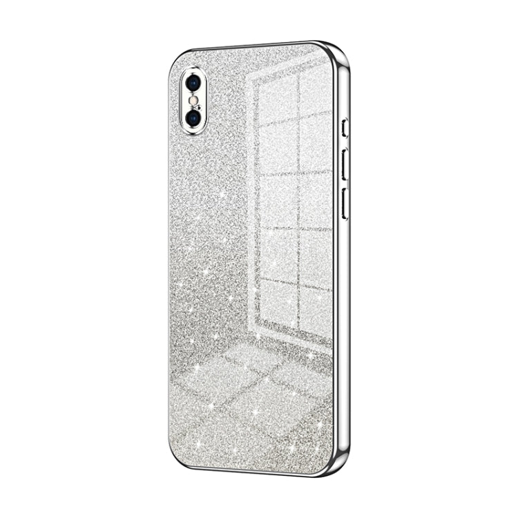 เคสโทรศัพท์เคลือบไฟฟ้ากลิตเตอร์ไล่ระดับสี สำหรับ iPhone 11 Pro Max, สำหรับ iPhone 11, สำหรับ iPhone 11 Pro, สำหรับ iPhone X / XS, สำหรับ iPhone XR, สำหรับ iPhone XS Max