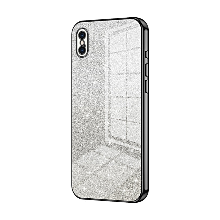 เคสโทรศัพท์เคลือบไฟฟ้ากลิตเตอร์ไล่ระดับสี สำหรับ iPhone 11 Pro Max, สำหรับ iPhone 11, สำหรับ iPhone 11 Pro, สำหรับ iPhone X / XS, สำหรับ iPhone XR, สำหรับ iPhone XS Max