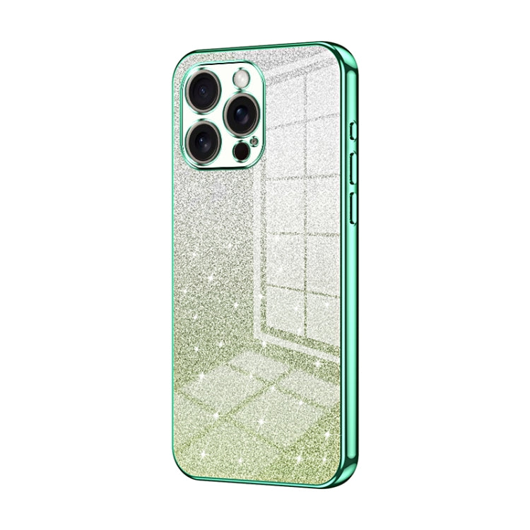 เคสโทรศัพท์เคลือบผงกลิตเตอร์ไล่ระดับสีแบบชุบไฟฟ้า สำหรับ iPhone 17e / 16e, สำหรับ iPhone 17 Pro Max, สำหรับ iPhone 17 Pro, สำหรับ iPhone 17, สำหรับ iPhone Air, สำหรับ iPhone 16 Pro Max
