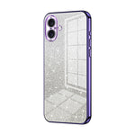 เคสโทรศัพท์เคลือบผงกลิตเตอร์ไล่ระดับสีแบบชุบไฟฟ้า สำหรับ iPhone 16 Pro, สำหรับ iPhone 16 Plus, สำหรับ iPhone 16, สำหรับ iPhone 15 Pro Max, สำหรับ iPhone 15 Pro, สำหรับ iPhone 15 Plus