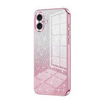 เคสโทรศัพท์เคลือบผงกลิตเตอร์ไล่ระดับสีแบบชุบไฟฟ้า สำหรับ iPhone 16 Pro, สำหรับ iPhone 16 Plus, สำหรับ iPhone 16, สำหรับ iPhone 15 Pro Max, สำหรับ iPhone 15 Pro, สำหรับ iPhone 15 Plus