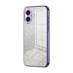 เคสโทรศัพท์เคลือบผงกลิตเตอร์ไล่ระดับสีแบบชุบไฟฟ้า สำหรับ iPhone 16 Pro, สำหรับ iPhone 16 Plus, สำหรับ iPhone 16, สำหรับ iPhone 15 Pro Max, สำหรับ iPhone 15 Pro, สำหรับ iPhone 15 Plus