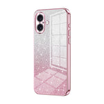 เคสโทรศัพท์เคลือบผงกลิตเตอร์ไล่ระดับสีแบบชุบไฟฟ้า สำหรับ iPhone 16 Pro, สำหรับ iPhone 16 Plus, สำหรับ iPhone 16, สำหรับ iPhone 15 Pro Max, สำหรับ iPhone 15 Pro, สำหรับ iPhone 15 Plus