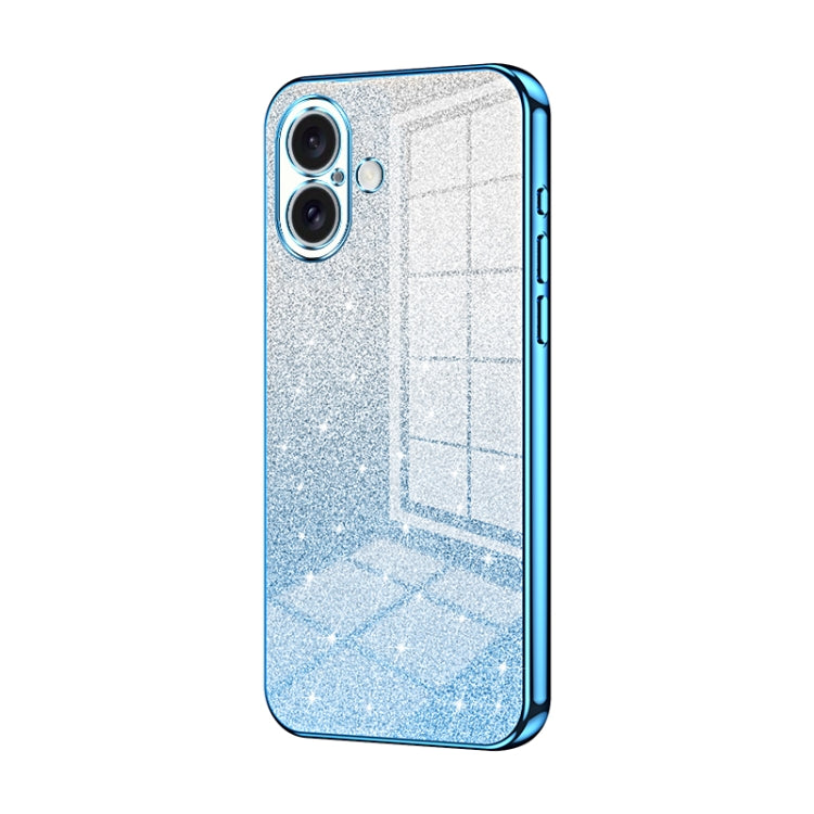 เคสโทรศัพท์เคลือบผงกลิตเตอร์ไล่ระดับสีแบบชุบไฟฟ้า สำหรับ iPhone 16 Pro, สำหรับ iPhone 16 Plus, สำหรับ iPhone 16, สำหรับ iPhone 15 Pro Max, สำหรับ iPhone 15 Pro, สำหรับ iPhone 15 Plus