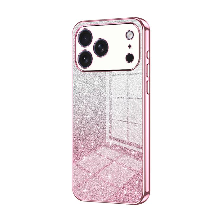 เคสโทรศัพท์เคลือบผงกลิตเตอร์ไล่ระดับสีแบบชุบไฟฟ้า สำหรับ iPhone 17e / 16e, สำหรับ iPhone 17 Pro Max, สำหรับ iPhone 17 Pro, สำหรับ iPhone 17, สำหรับ iPhone Air, สำหรับ iPhone 16 Pro Max