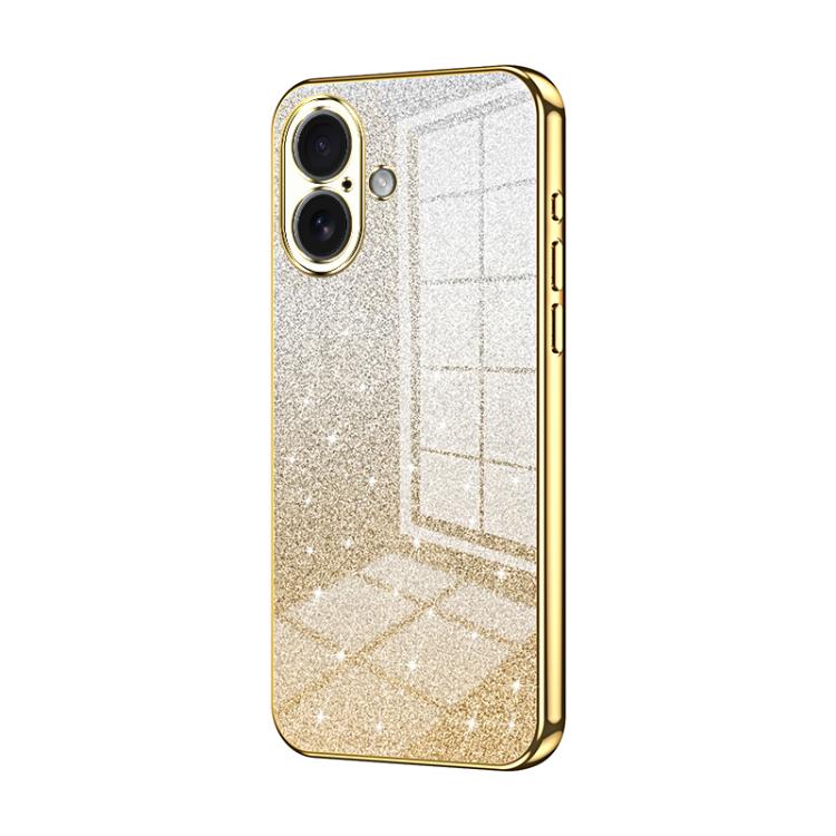เคสโทรศัพท์เคลือบผงกลิตเตอร์ไล่ระดับสีแบบชุบไฟฟ้า สำหรับ iPhone 17e / 16e, สำหรับ iPhone 17 Pro Max, สำหรับ iPhone 17 Pro, สำหรับ iPhone 17, สำหรับ iPhone Air, สำหรับ iPhone 16 Pro Max