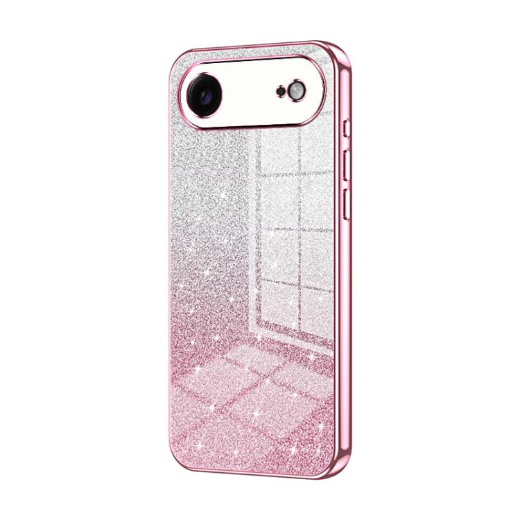 เคสโทรศัพท์เคลือบผงกลิตเตอร์ไล่ระดับสีแบบชุบไฟฟ้า สำหรับ iPhone 17e / 16e, สำหรับ iPhone 17 Pro Max, สำหรับ iPhone 17 Pro, สำหรับ iPhone 17, สำหรับ iPhone Air, สำหรับ iPhone 16 Pro Max
