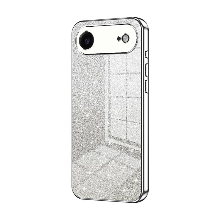 เคสโทรศัพท์เคลือบผงกลิตเตอร์ไล่ระดับสีแบบชุบไฟฟ้า สำหรับ iPhone 17e / 16e, สำหรับ iPhone 17 Pro Max, สำหรับ iPhone 17 Pro, สำหรับ iPhone 17, สำหรับ iPhone Air, สำหรับ iPhone 16 Pro Max