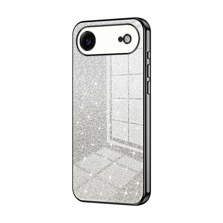 เคสโทรศัพท์เคลือบผงกลิตเตอร์ไล่ระดับสีแบบชุบไฟฟ้า สำหรับ iPhone 17e / 16e, สำหรับ iPhone 17 Pro Max, สำหรับ iPhone 17 Pro, สำหรับ iPhone 17, สำหรับ iPhone Air, สำหรับ iPhone 16 Pro Max