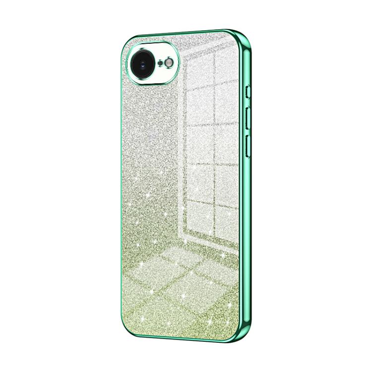เคสโทรศัพท์เคลือบผงกลิตเตอร์ไล่ระดับสีแบบชุบไฟฟ้า สำหรับ iPhone 17e / 16e, สำหรับ iPhone 17 Pro Max, สำหรับ iPhone 17 Pro, สำหรับ iPhone 17, สำหรับ iPhone Air, สำหรับ iPhone 16 Pro Max