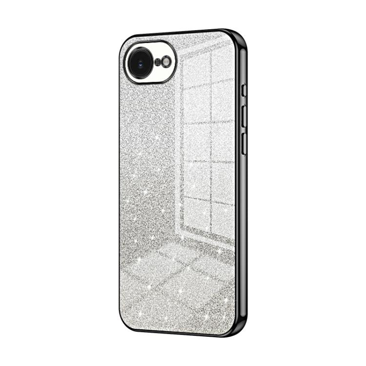 เคสโทรศัพท์เคลือบผงกลิตเตอร์ไล่ระดับสีแบบชุบไฟฟ้า สำหรับ iPhone 17e / 16e, สำหรับ iPhone 17 Pro Max, สำหรับ iPhone 17 Pro, สำหรับ iPhone 17, สำหรับ iPhone Air, สำหรับ iPhone 16 Pro Max