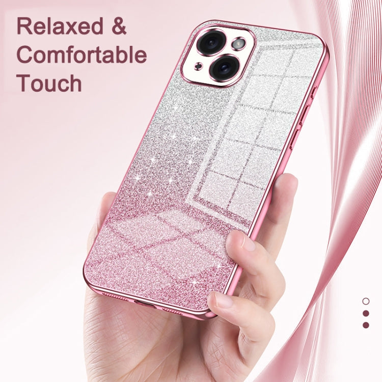 เคสโทรศัพท์เคลือบผงกลิตเตอร์ไล่ระดับสีแบบชุบไฟฟ้า สำหรับ iPhone 17e / 16e, สำหรับ iPhone 17 Pro Max, สำหรับ iPhone 17 Pro, สำหรับ iPhone 17, สำหรับ iPhone Air, สำหรับ iPhone 16 Pro Max
