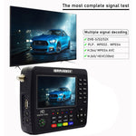 iBRAVEBOX V10 Finder Max+ เครื่องวัดสัญญาณดาวเทียมดิจิทัลหน้าจอ 4.3 นิ้ว รองรับ DVB-S/S2/S2X AHD ปลั๊ก EU, US, UK, AU