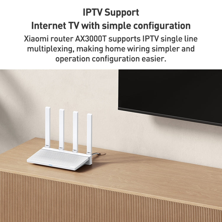 Xiaomi AX3000T แท้ 2.4GHz/5GHz สองย่านความถี่ ซีพียู 1.3GHz รองรับการเชื่อมต่อ NFC, ปลั๊ก US, AX3000T
