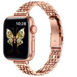 สายรัดนาฬิกาโลหะหัวเข็มขัดสลิงชอตเม็ดเจ็ดเรียว สำหรับ Apple Watch 42 มม., สำหรับ Apple Watch 38 มม.