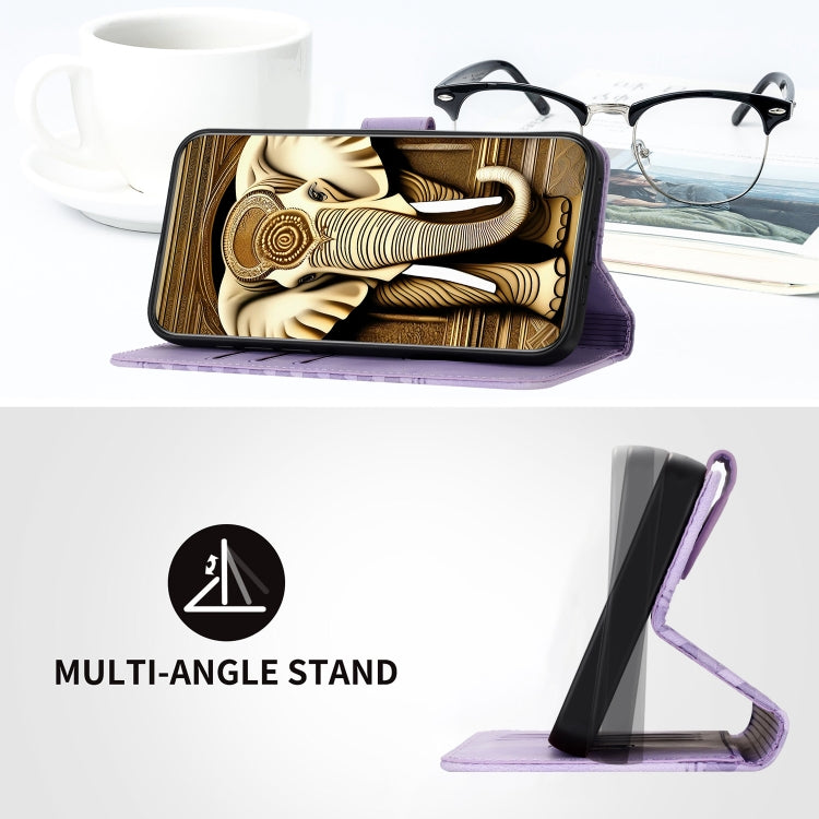 YX0060 Elephant Head Embossed Phone Leather Case with Lanyard, For iPhone 13 Pro Max, For iPhone 13 Pro, For iPhone 13, For iPhone 13 mini, For iPhone 12/12 Pro, For iPhone 12 Pro Max