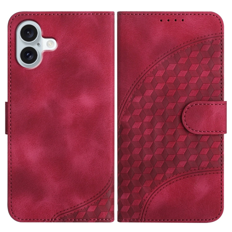 เคสหนังโทรศัพท์ปั๊มหัวช้าง YX0060 พร้อมสายคล้อง สำหรับ iPhone 16 Pro, สำหรับ iPhone 16 Plus, สำหรับ iPhone 16, สำหรับ iPhone 15 Pro Max, สำหรับ iPhone 15 Pro, สำหรับ iPhone 15 Plus