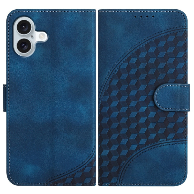 เคสหนังโทรศัพท์ปั๊มหัวช้าง YX0060 พร้อมสายคล้อง สำหรับ iPhone 16 Pro, สำหรับ iPhone 16 Plus, สำหรับ iPhone 16, สำหรับ iPhone 15 Pro Max, สำหรับ iPhone 15 Pro, สำหรับ iPhone 15 Plus