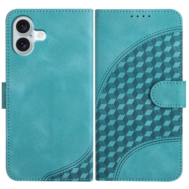 เคสหนังโทรศัพท์ปั๊มหัวช้าง YX0060 พร้อมสายคล้อง สำหรับ iPhone 16 Pro, สำหรับ iPhone 16 Plus, สำหรับ iPhone 16, สำหรับ iPhone 15 Pro Max, สำหรับ iPhone 15 Pro, สำหรับ iPhone 15 Plus