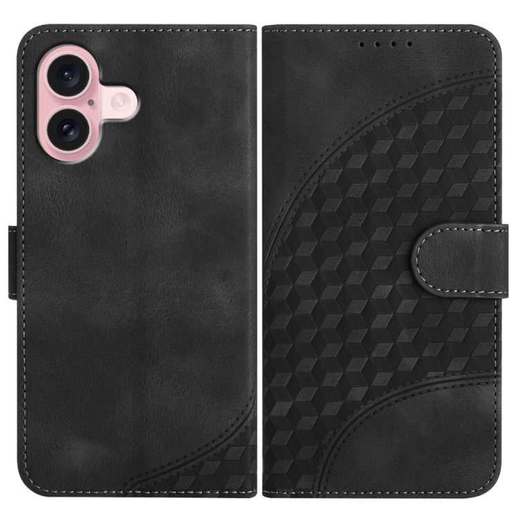 เคสหนังโทรศัพท์ปั๊มหัวช้าง YX0060 พร้อมสายคล้อง สำหรับ iPhone 16 Pro, สำหรับ iPhone 16 Plus, สำหรับ iPhone 16, สำหรับ iPhone 15 Pro Max, สำหรับ iPhone 15 Pro, สำหรับ iPhone 15 Plus