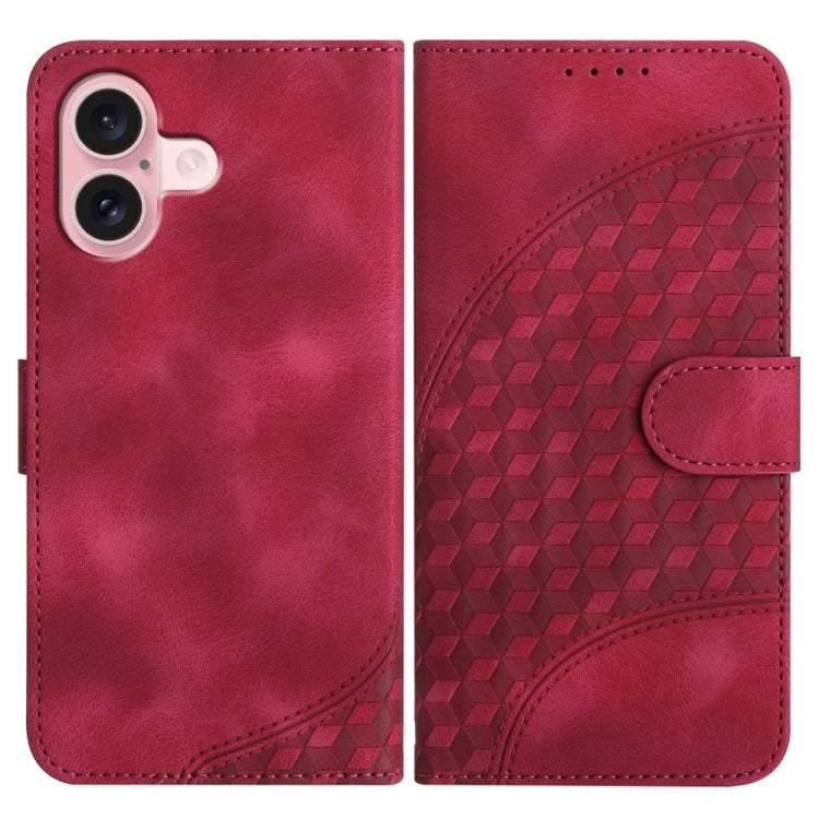 เคสหนังโทรศัพท์ปั๊มหัวช้าง YX0060 พร้อมสายคล้อง สำหรับ iPhone 16 Pro, สำหรับ iPhone 16 Plus, สำหรับ iPhone 16, สำหรับ iPhone 15 Pro Max, สำหรับ iPhone 15 Pro, สำหรับ iPhone 15 Plus