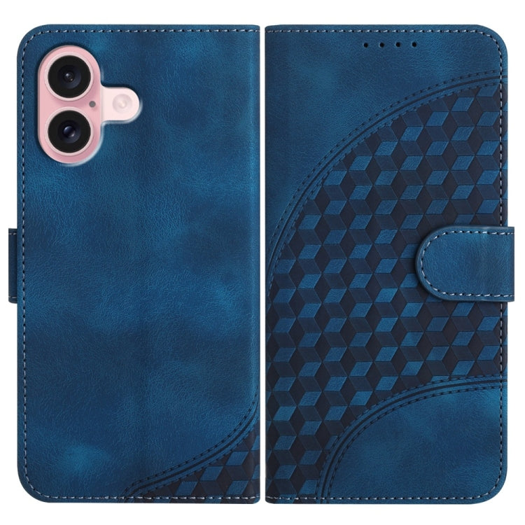 เคสหนังโทรศัพท์ปั๊มหัวช้าง YX0060 พร้อมสายคล้อง สำหรับ iPhone 16 Pro, สำหรับ iPhone 16 Plus, สำหรับ iPhone 16, สำหรับ iPhone 15 Pro Max, สำหรับ iPhone 15 Pro, สำหรับ iPhone 15 Plus