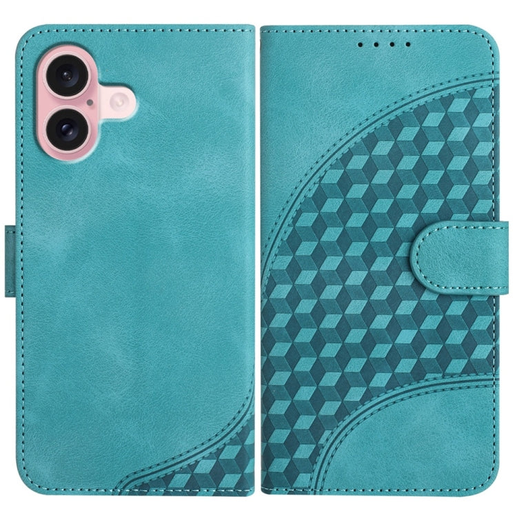 เคสหนังโทรศัพท์ปั๊มหัวช้าง YX0060 พร้อมสายคล้อง สำหรับ iPhone 16 Pro, สำหรับ iPhone 16 Plus, สำหรับ iPhone 16, สำหรับ iPhone 15 Pro Max, สำหรับ iPhone 15 Pro, สำหรับ iPhone 15 Plus