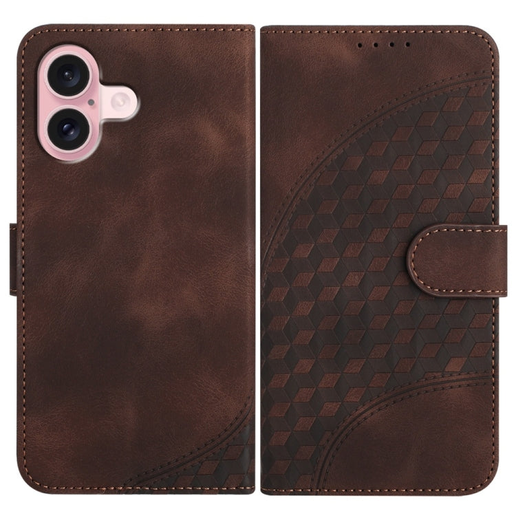 เคสหนังโทรศัพท์ปั๊มหัวช้าง YX0060 พร้อมสายคล้อง สำหรับ iPhone 16 Pro, สำหรับ iPhone 16 Plus, สำหรับ iPhone 16, สำหรับ iPhone 15 Pro Max, สำหรับ iPhone 15 Pro, สำหรับ iPhone 15 Plus
