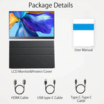 จอภาพพกพา 15.6 นิ้ว HDR 1080P IPS, 15.6 นิ้ว 1080P
